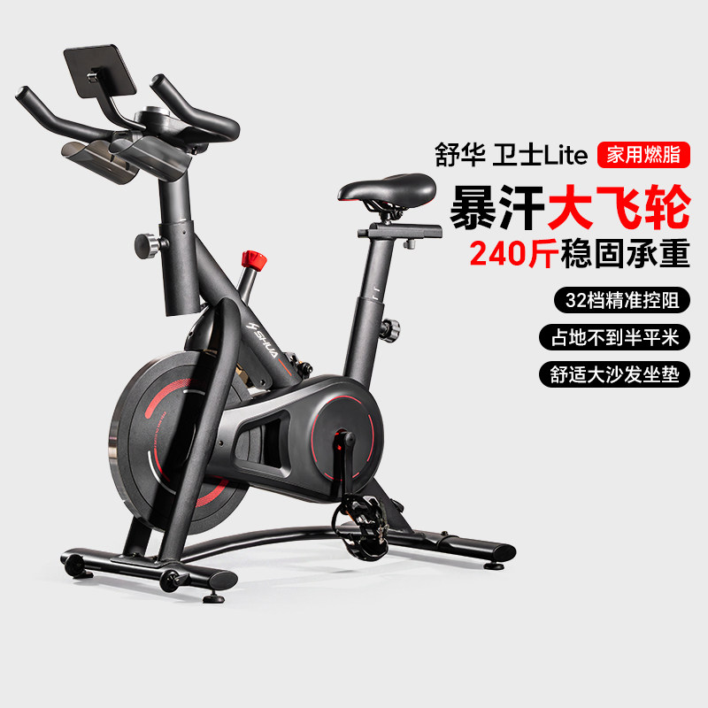 舒华动感单车家用健身器材室内运动自行车磁控静音智能健身车B382