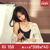 维密田曦薇同款 果冻条字母肩带内衣背心式 运动软支撑可外穿文胸女