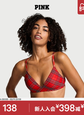 直降138|维多利亚的秘密 PINK3/4罩杯薄衬垫/聚拢文胸内衣女