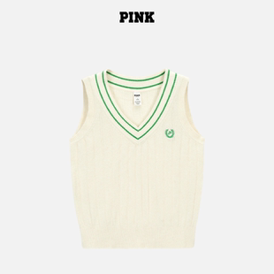 维多利亚 PINK学院风舒适柔软针织马甲 秘密