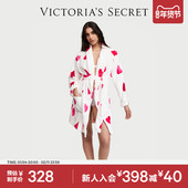 直降328 维密系带厚居家保暖睡袍家居服晨袍女柔软睡衣浴袍休闲