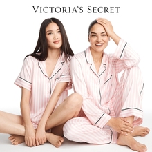 维密 缎面奢华短袖睡衣家居服套装女25春夏可外穿