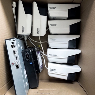 二手海康威视200万400万poe监控套装 H.265 高清200万红外监控套装