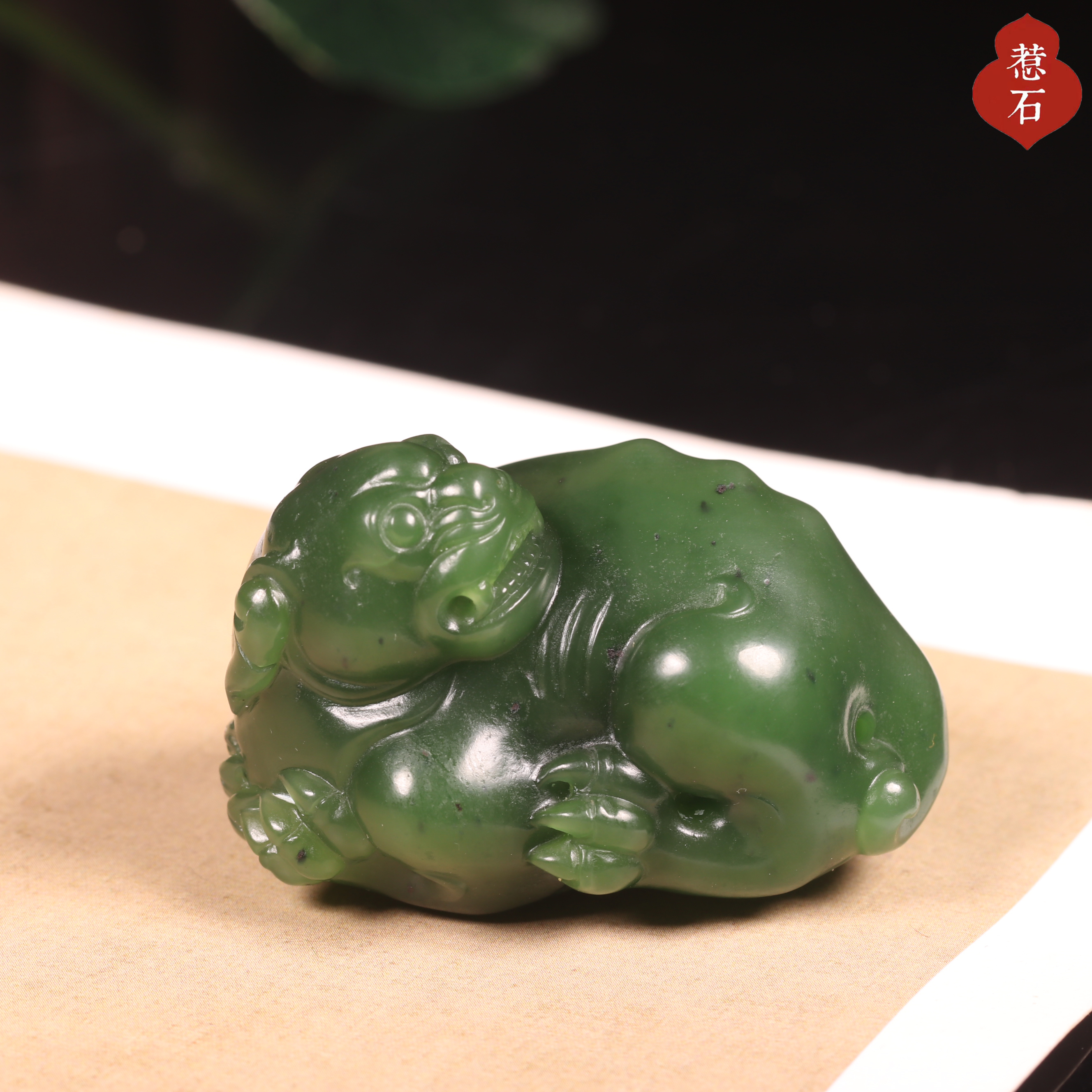 惹石玉雕新疆和田玉籽料貔貅吊坠