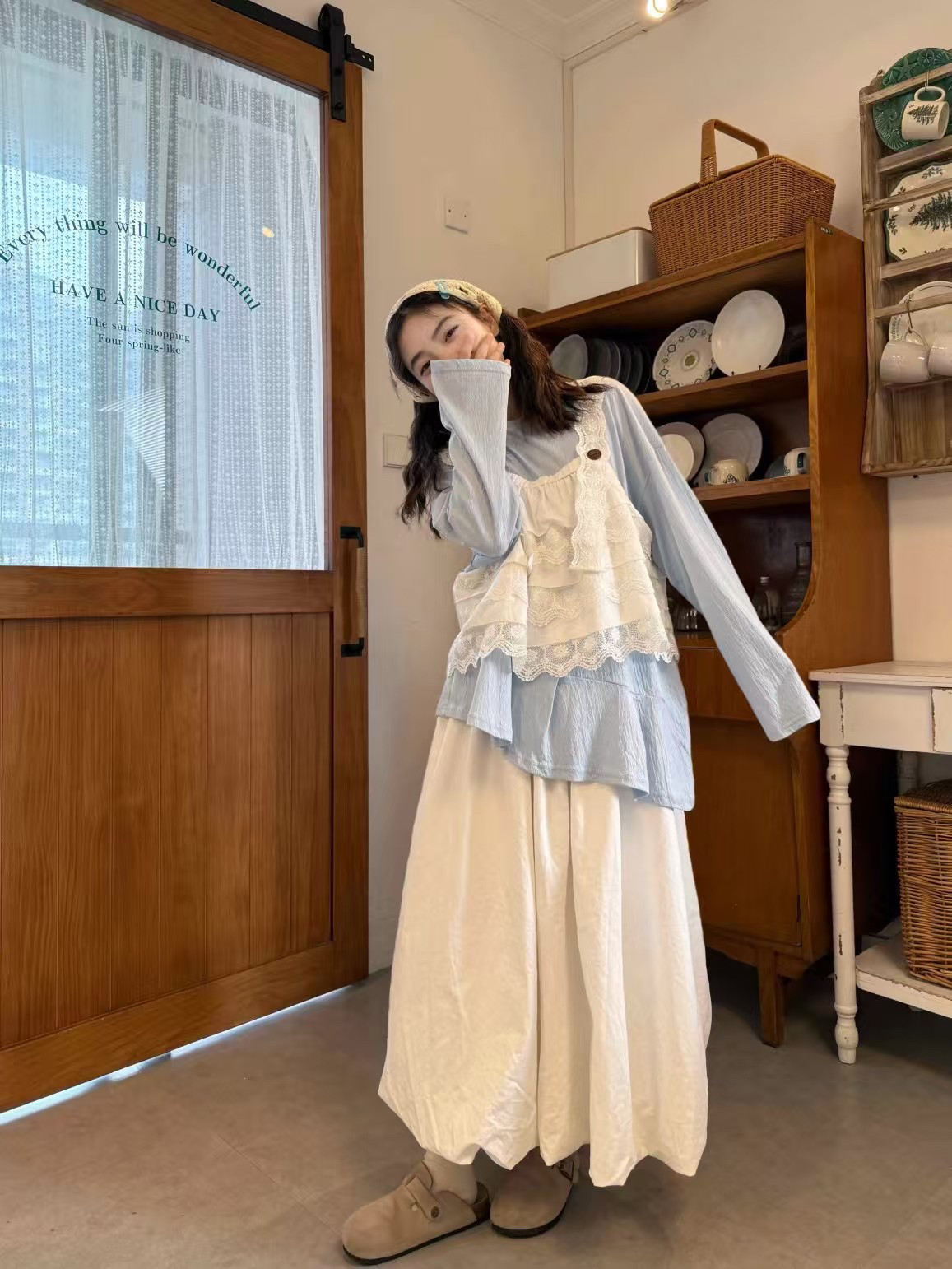 程小姐 大码定制女装韩版胖mm套装女2025新款春季遮肉显瘦穿搭