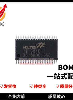 全新原装 HT1621B SSOP-48 RAM映射32*4 LCD控制器芯片I/O MCU
