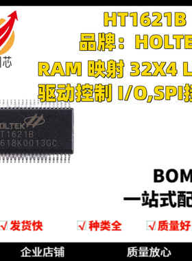 HT1621B SSOP-48 RAM映射32*4 LCD控制器芯片I/O MCU