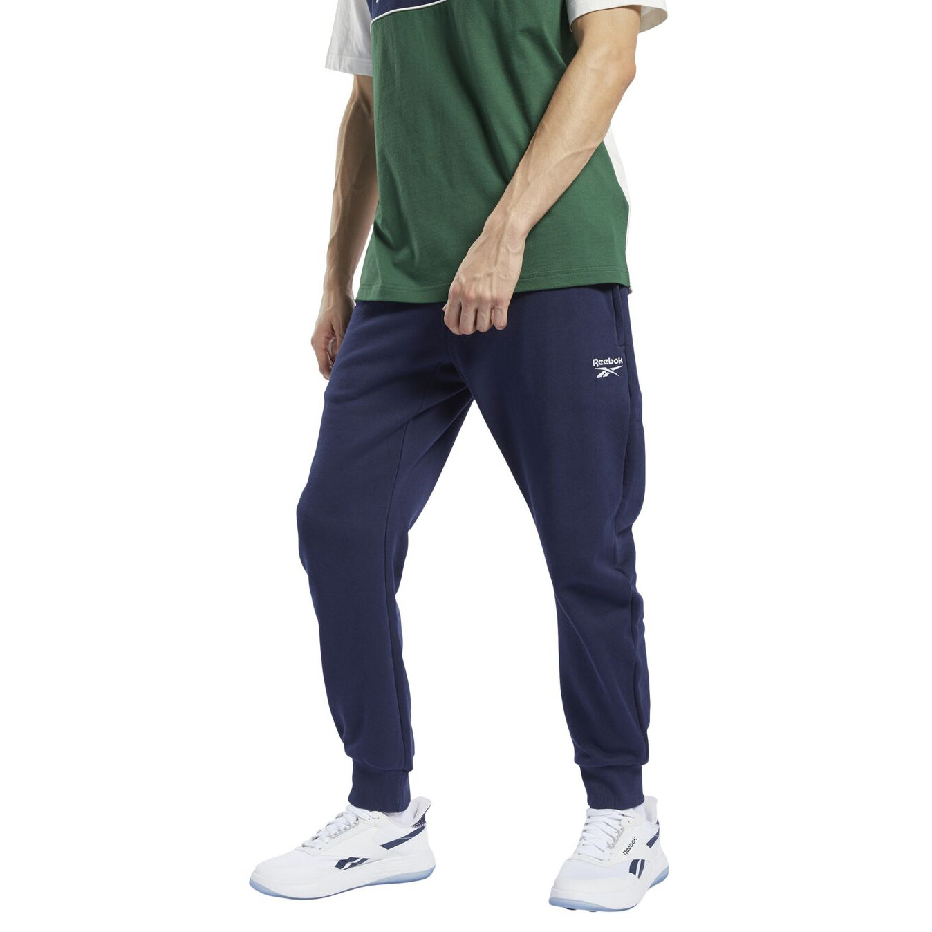 Reebok 锐步 男子经典百搭 舒适透气收口训练运动休闲长裤 FT7328