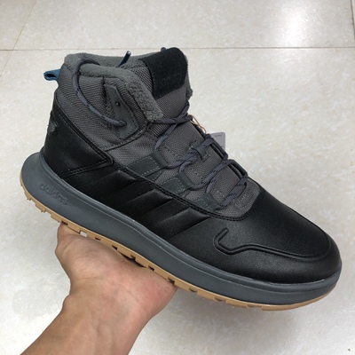 阿迪达斯 NEO FUSION STORM 男女高帮加绒保暖休闲鞋EE9706EE9709