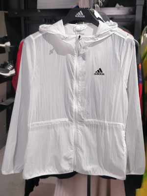 Adidas阿迪达斯外套女装休闲轻薄梭织防晒夹克GQ0628GQ0630GQ0631