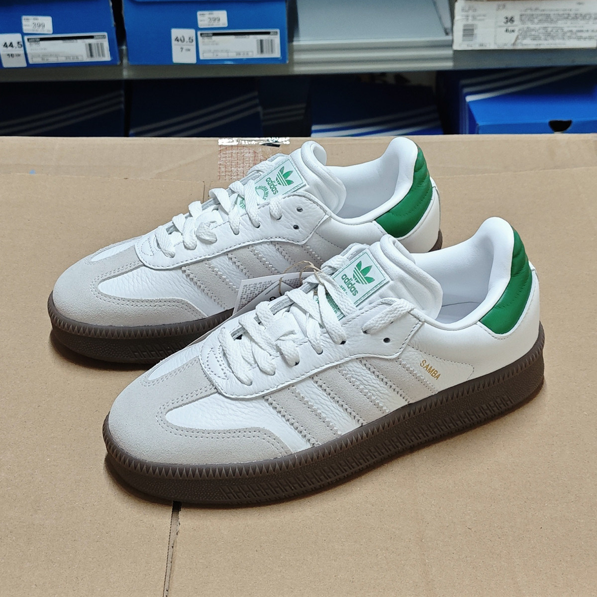 Adidas三叶草samba XLG男女复古低帮休闲鞋厚底板鞋JR3325 JR3326