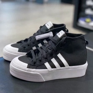 Adidas阿迪达斯女复古厚底鞋NIZZA TREK休闲运动鞋FY2783