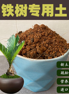 铁树土专用土苏铁白鳞铁盆栽盆景种植营养土酸性沙质红黄土壤肥料