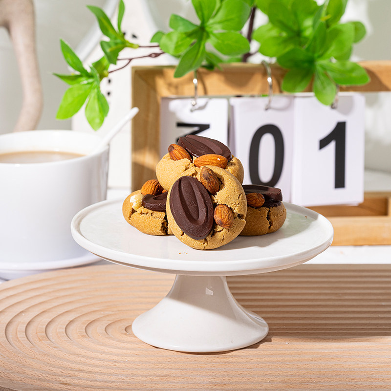 新品推荐|摩卡杏仁巧克力手工曲奇饼干独立包装办公下午茶零食