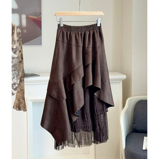 黑色rdquo朋克dazzlin皮带新款拉德2025FW小姐山本耀司蓬蓬裙yb