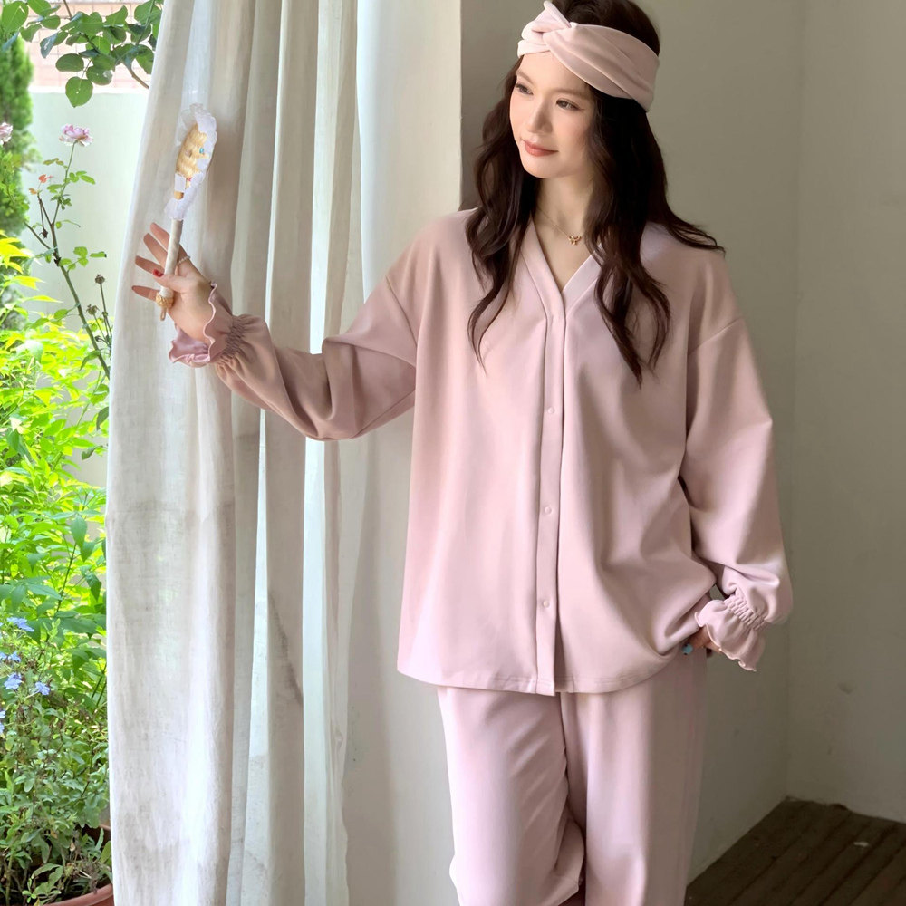 秋冬德绒孕妇产后哺乳月子服套装