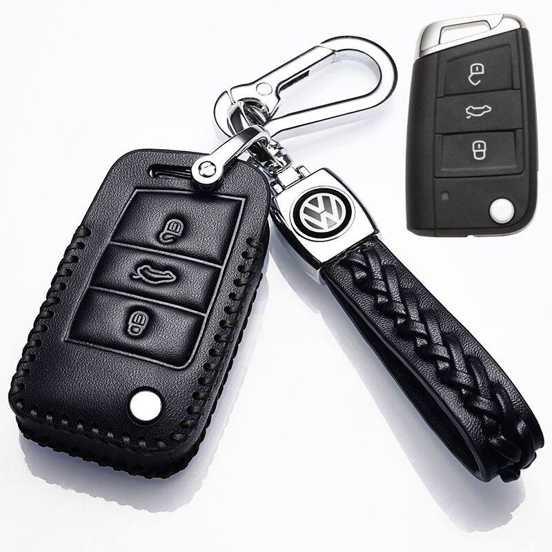 专用2016/18/21/22/23年款大众途安L车280真皮钥匙套舒适女包挂扣