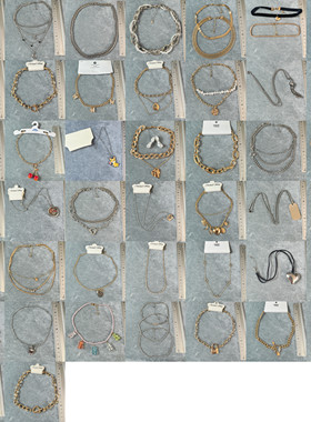 2.13尾货孤品微瑕欧美外贸原单出口百搭简约气质项链锁骨链多层