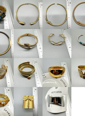 10.22青岛外贸尾货孤品原单出口欧美复古重工手镯项圈