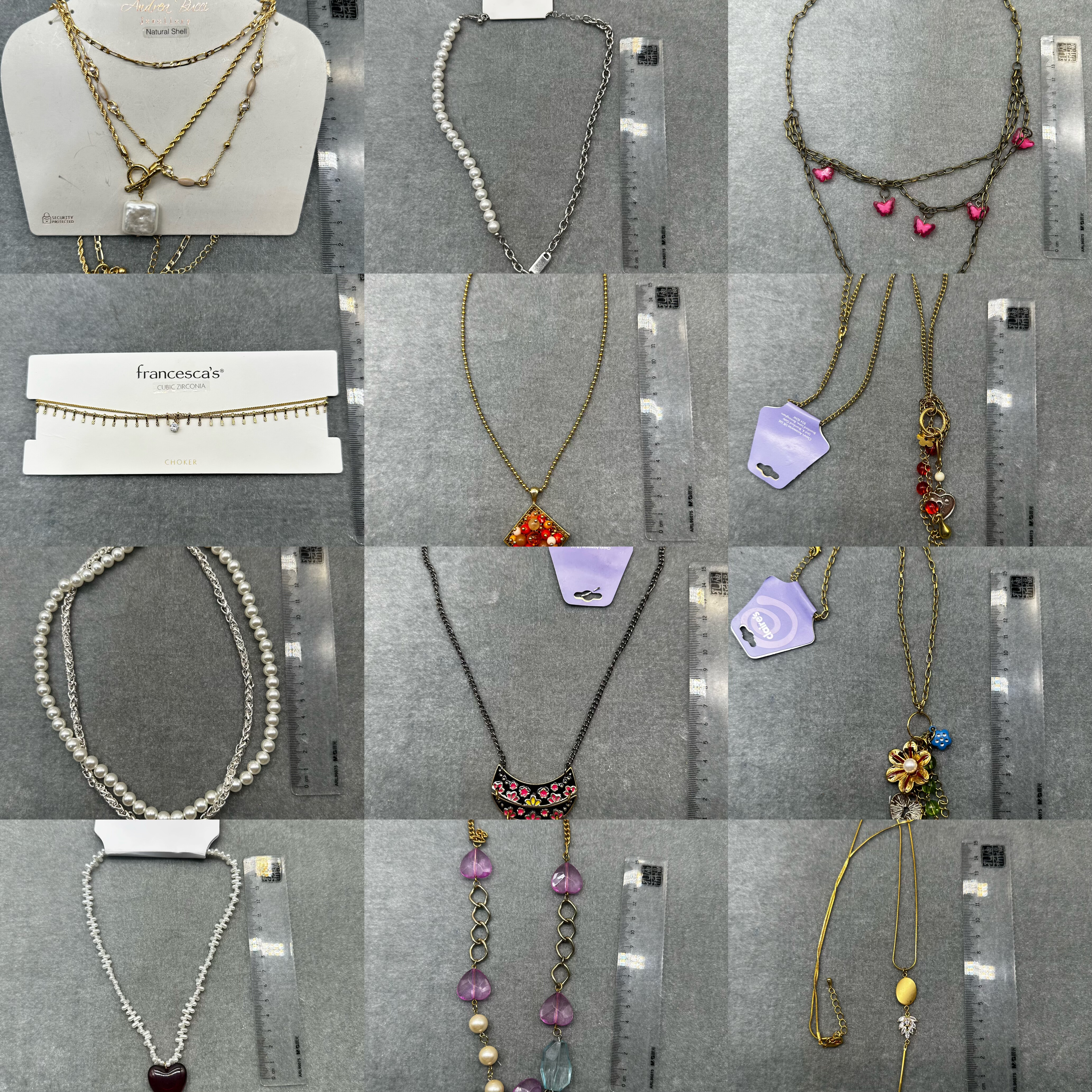 9.29青岛外贸尾货孤品瑕疵原单出口欧美复古重工项链手链套装饰品