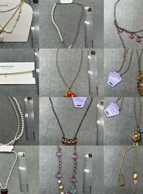 9.29青岛外贸尾货孤品瑕疵原单出口欧美复古重工项链手链套装饰品