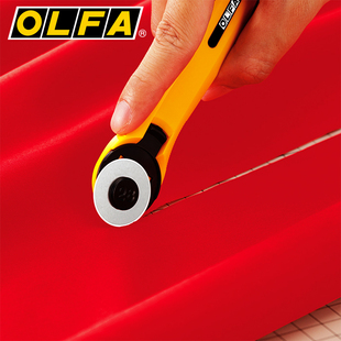 日本OLFA缝纫拼布裁布圆滚轮刀RTY-1/C小型滚刀RB28-10手工皮革刀
