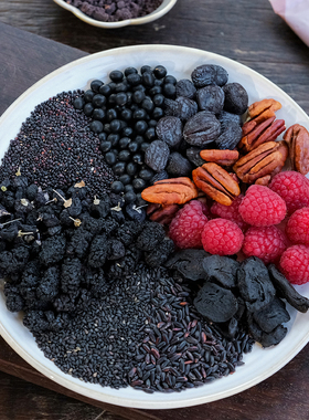 乐作｜黑黑粉 黑芝麻桑葚粉 八黑粉加黄精 主料非黑豆冲饮拌酸奶