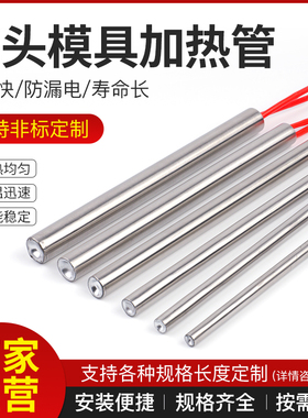 加热管干烧型单头加热棒220v380v单头加热可仿国际进口单端加热棒