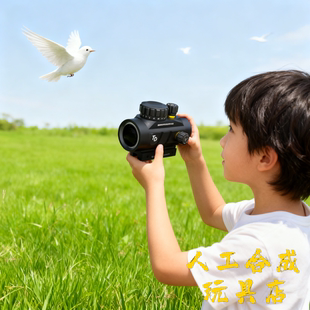 沼泽TD全息红绿五档灯光大视野准星可调金属模型弹弓户外望远镜