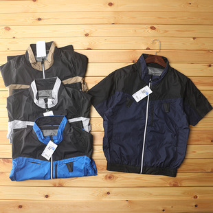 上衣风扇服夹克 男装 超值外贸夏季 户外工厂车间防暑降温空调服半袖