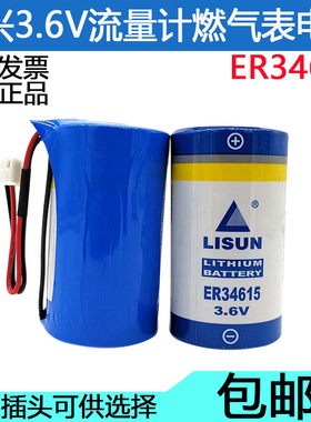 力兴ER34615 3.6v锂电池 燃气表涡流流量计 仪表物联网D型1号电池