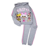 5岁外单女童装 长裤 春秋款 特清3 毛圈棉娃娃长袖 卫衣T恤衫 两件套装