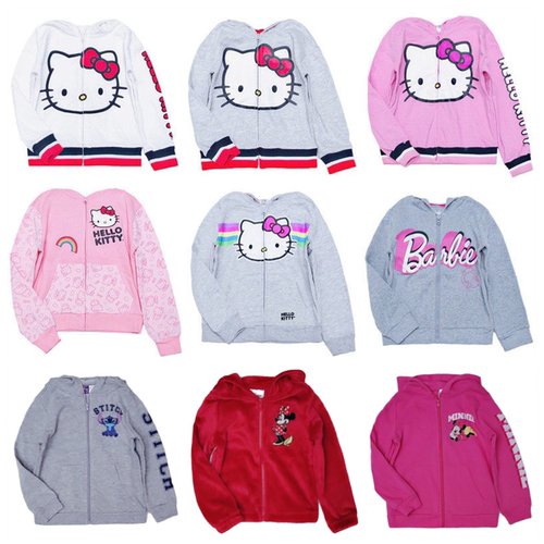 女童春秋开衫外套薄拉绒棉质