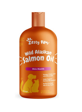 美国直邮 Zesty Paws Pure Wild Alaskan Salmon Oil猫狗三文鱼油