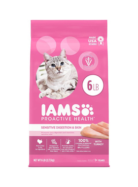美国直邮 IAMS PROACTIVE HEALTH Adult cat 成年敏感消化干猫粮