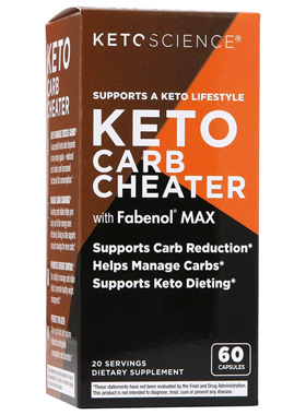 美国直邮 Keto Science Keto Carb Cheater 生酮支持减少碳水摄入