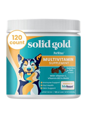 美国直邮 Solid Gold Dog Multivitamin Chewable 狗用多种维生素
