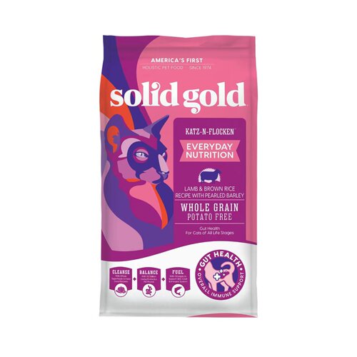美国直邮 Solid Gold Indoor Cat Food 健康消化全谷物干猫粮