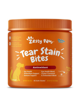 美国直邮 Zesty Paws Tear Stain Support 狗用泪痕消除支持 90粒
