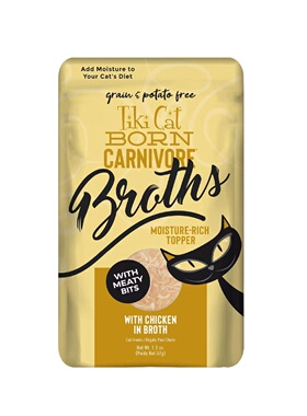 美国直邮 Tiki Cat Born Carnivore Broths 猫生食肉动物肉汤零食