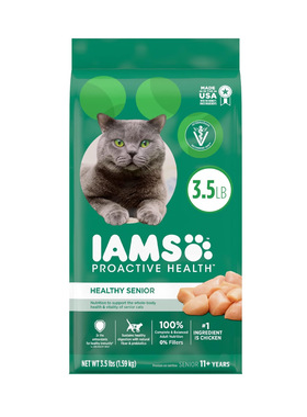 美国直邮 IAMS PROACTIVE HEALTH Senior Dry Cat 优质老年干猫粮