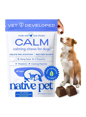 美国直邮 Native Pet Calming Chews for Dogs天然宠物镇静咀嚼片
