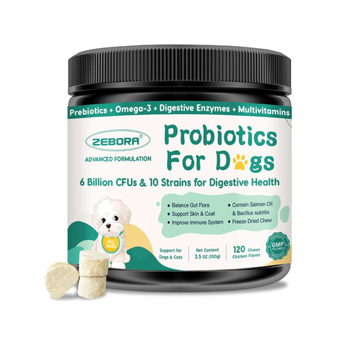 美国直邮 ZEBORA Probiotics Dogs Digestive Health 狗消化健康