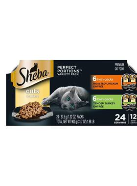 美国直邮 Sheba Perfect Portions Wet Cat Food  营养美味湿猫粮