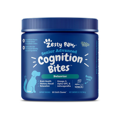 美国直邮 Zesty Paws Advanced Cognition 狗用保持敏锐提供认知