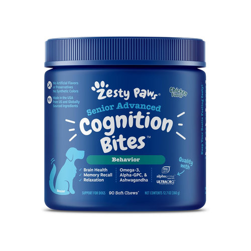 美国直邮 Zesty Paws Advanced Cognition 狗用保持敏锐提供认知