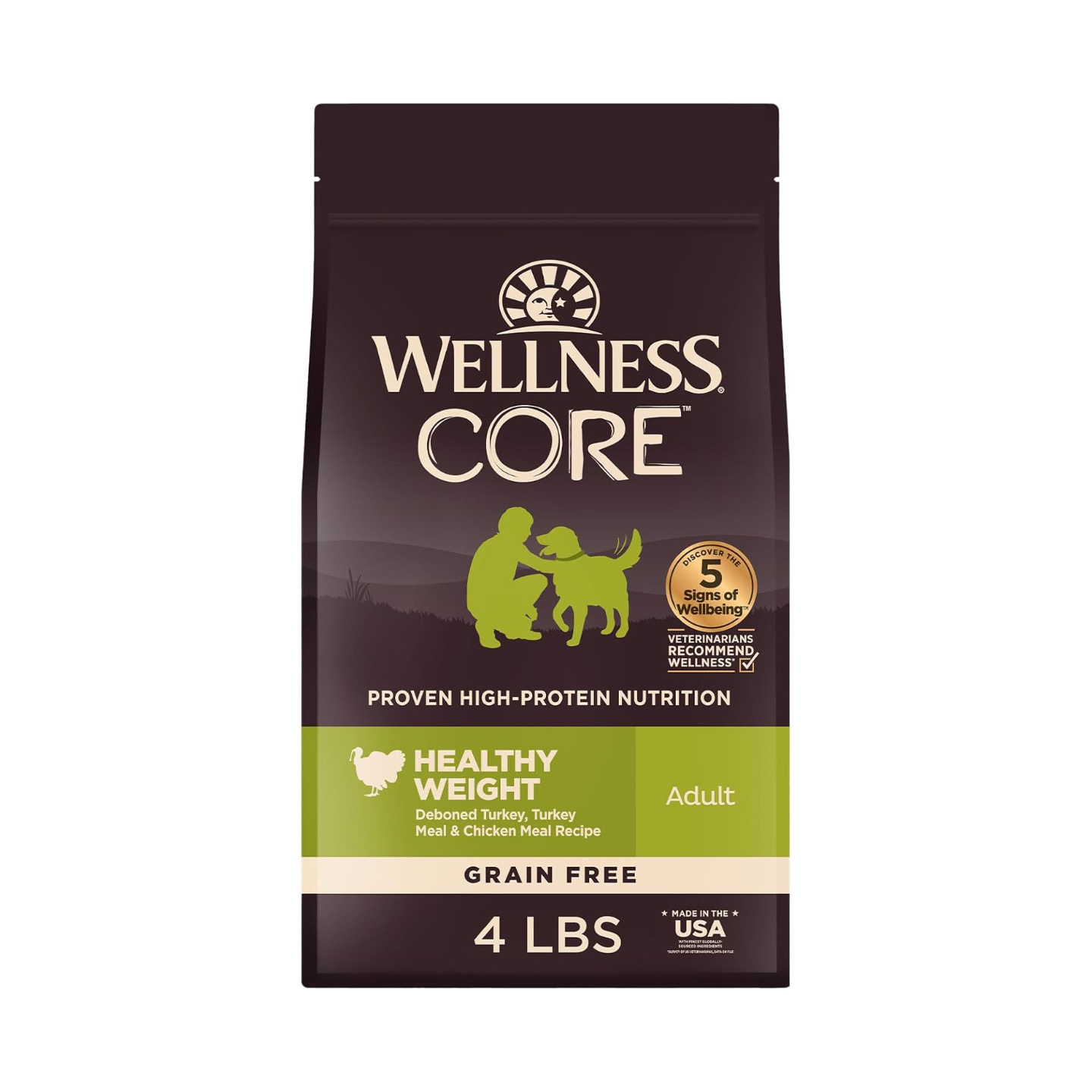 美国直邮 Wellness CORE Healthy  Dog Food 健康体重成年干狗粮