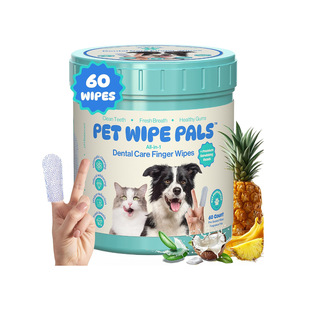 美国直邮 Pet Wipe Pals Dog Teeth Wipes 猫狗牙齿清洁湿巾 60片