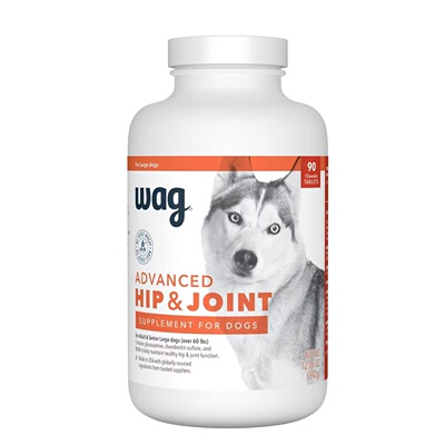 美国直邮 Wag Hip Joint Advanced Chewable 狗用髋关节补剂 90粒