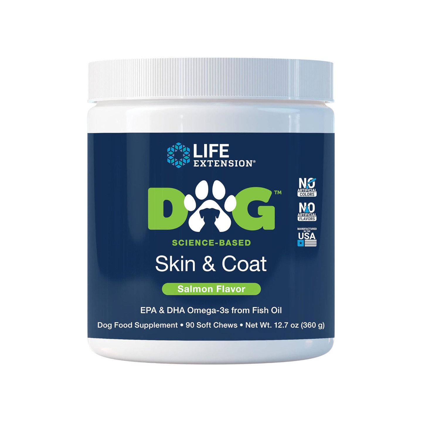 美国直邮 Life Extension Dog Skin & Coat 狗皮毛健康支持 360g